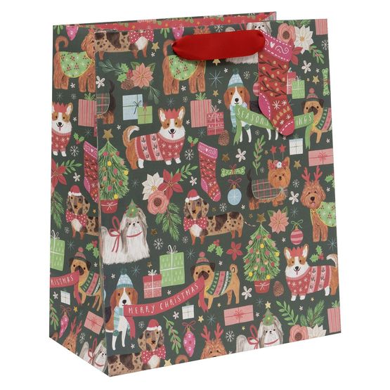Glick - Large Gift Bag Santa Paws