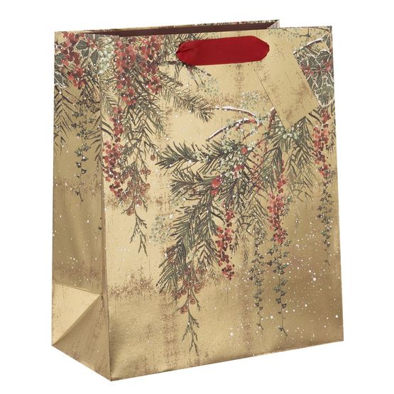 Glick - Large Gift Bag Winter Gild