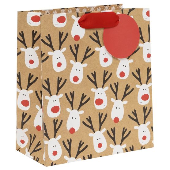Glick - Medium Gift Bag Reindeer Selfie