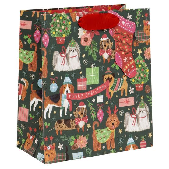 Glick - Medium Gift Bag Santa Paws
