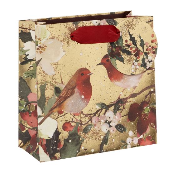 Glick - Small Gift Bag Gilded Robins