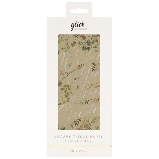 Glick - Tissue Evergreen Embrace Gold