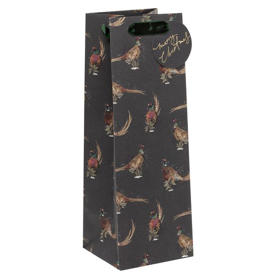Glick - XL Bottle Gift Bag Jolly Pheasants