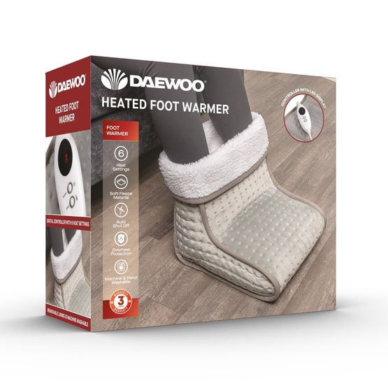 Daewoo - Heated Foot Warmer with Remote Control