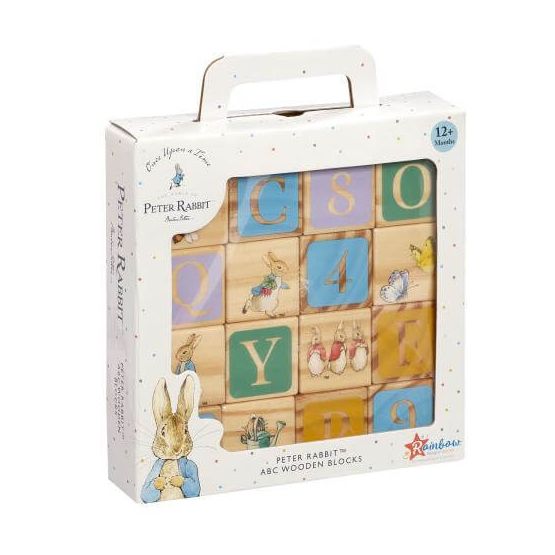 Rainbow Designs - Peter Rabbit 16pc Wooden Picture Blocks