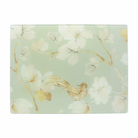 Work Surface Protector - Duck Egg Floral