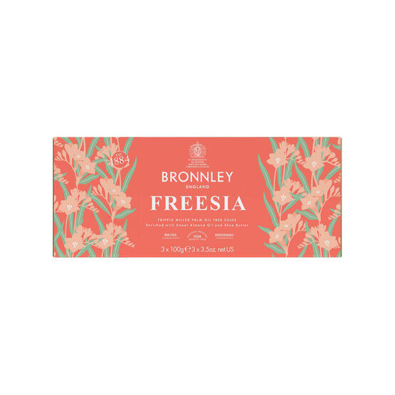 Bronnley Freesia Triple Milled Soap Collection (Pack of 3)