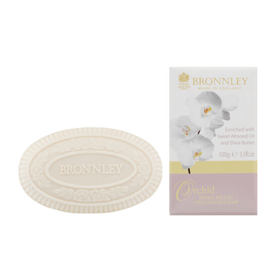 Bronnley Orchid Triple Milled Fine English Soap (100g)