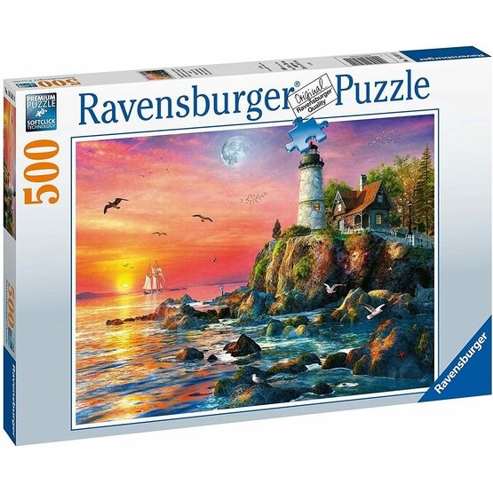 Ravensburger Lighthouse at Sunset 500 piece Jigsaw Puzzle - 16581