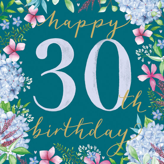 30th Birthday - Floral