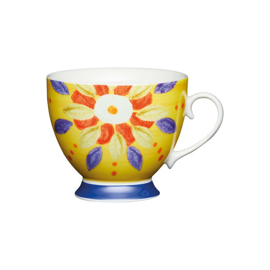 KitchenCraft - Footed Mug Yellow Moroccan