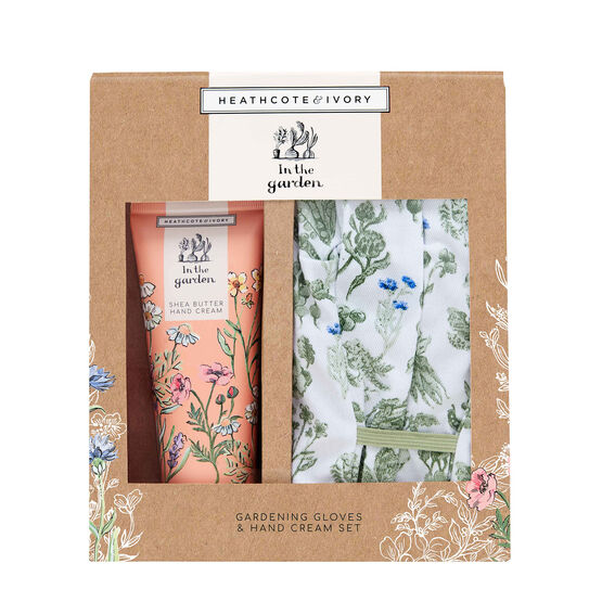 Heathcote & Ivory - In The Garden Gardening Gloves & Hand Cream Set