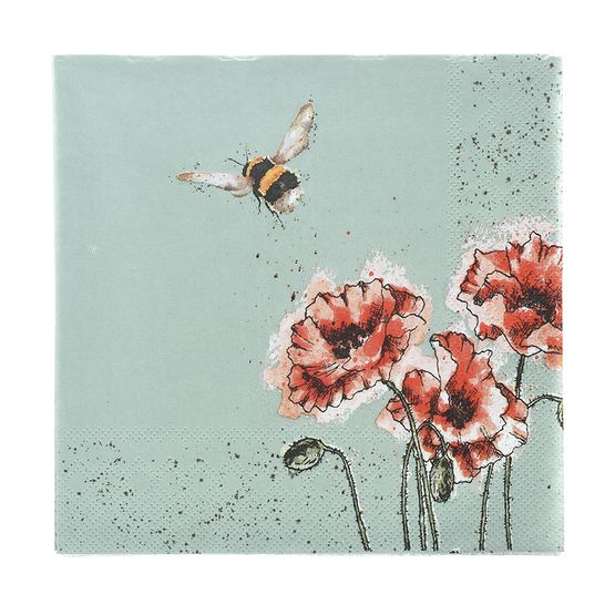 Wrendale Designs - 'Flight of the Bumble Bee' Bee Napkin