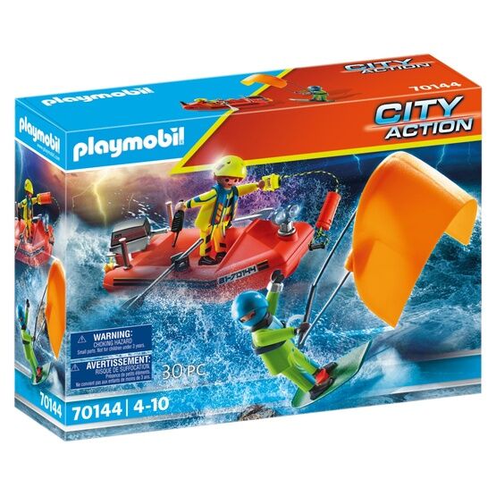 Playmobil - City Action - Kitesurfer Rescue & Speedboat - 70144