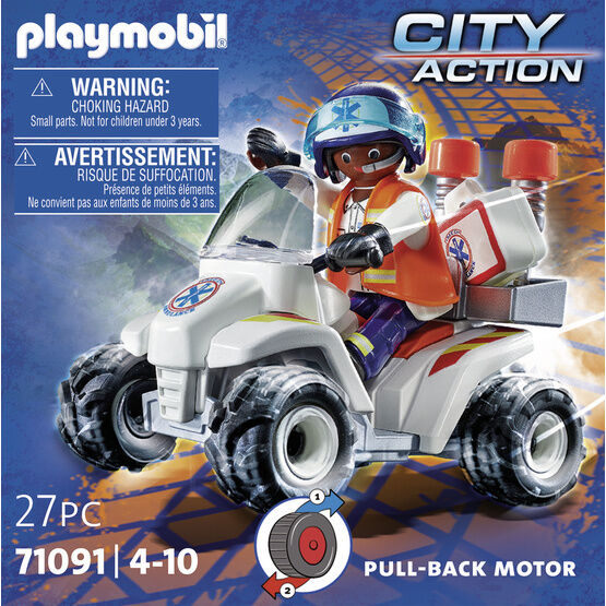 Playmobil - City Life - Medical Rescue Quad - 71091