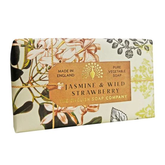 English Soap Company - Anniversary Collection Jasmine &amp; Wild Strawberry Soap