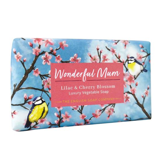 English Soap Company - Occasions Wonderful Mum Lilac &amp; Cherry Blossom Soap 190g