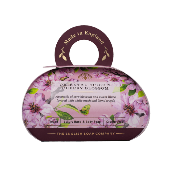 English Soap Company - Signature Oriental Spice and Cherry Blossom Gift Bath Soap 260g