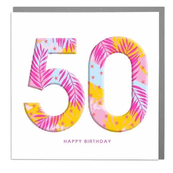 50 Happy Birthday Neon