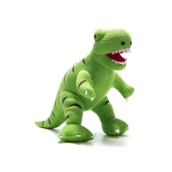 Knitted T Rex - Green (Large)