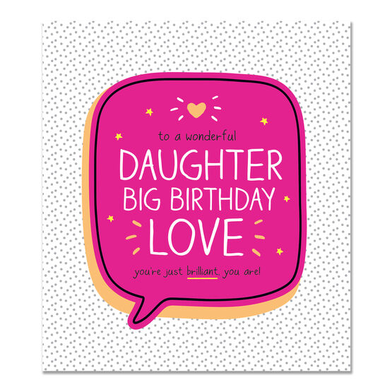 Daughter Big Birthday Love