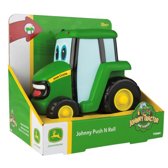 TOMY John Deere - Push &amp; Roll Johnny Tractor
