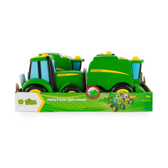 TOMY John Deere - Johnny Tractor Johnny &amp; Corey Lights 'n Sounds Assortment