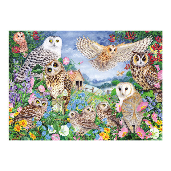 Jumbo - Falcon de Luxe - 1000 Piece - Owls in the Wood - 11286