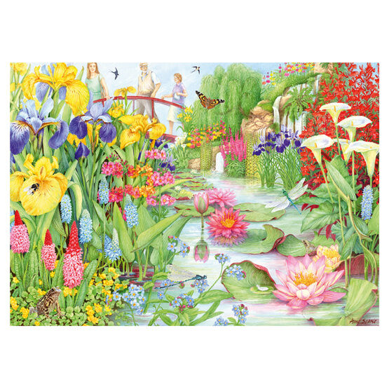 Jumbo - Falcon de Luxe - The Flower Show: The Water Garden - 1000 Piece - 11282