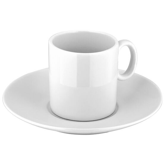 Judge White Espresso Cup & Saucer