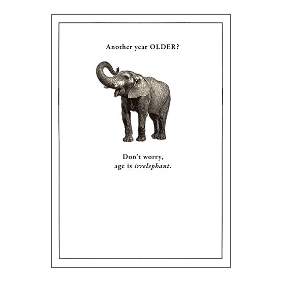 Age Is Irrelephant