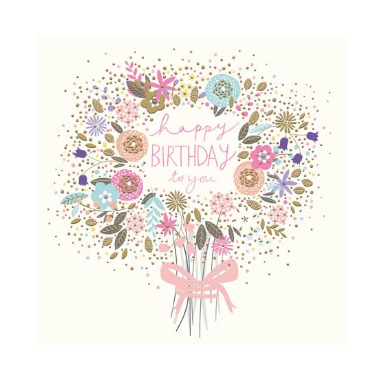 Happy Birthday to You Bouquet Card