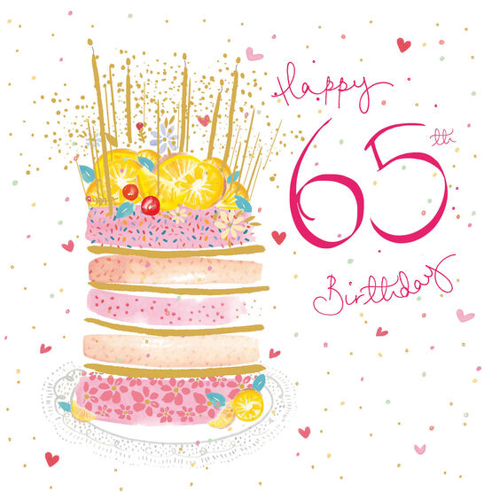 65th Birthday - Birthday Cake