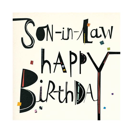 Son in Law Happy Birthday