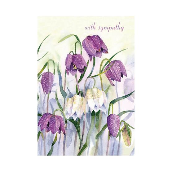 Sympathy Purple And White Flowers