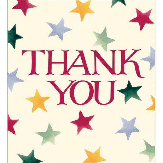 Thank You Note Card Star