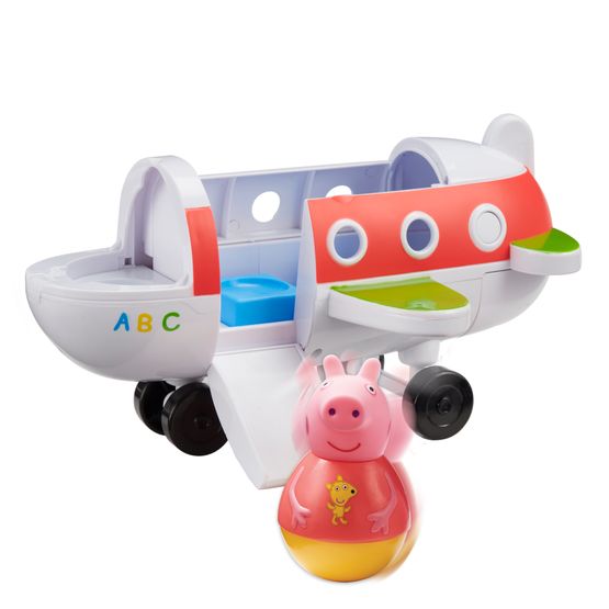 Peppa Pig Weebles Push-Along Wobbily Plane