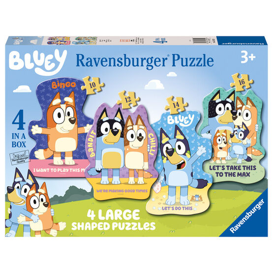 Ravensburger - Bluey - Four Large Shaped Puzzles  - 3132