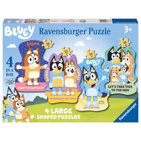 Ravensburger - Bluey Four Large Shaped Jigsaw Puzzle