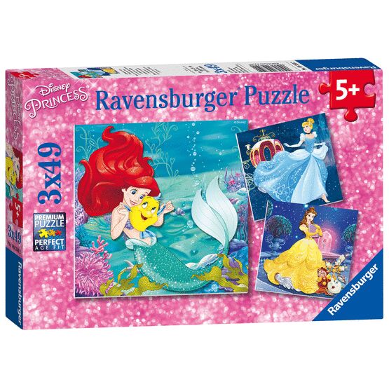 Ravensburger - Disney Princess - Princess Adventure 3 x 49 Piece Puzzles - 9350