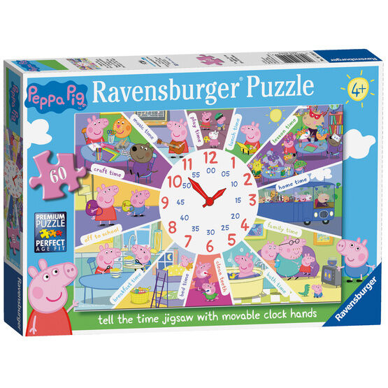 Ravensburger - Peppa Pig - Clock Puzzle - 60pc - 9510