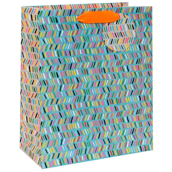 Glick - Large Gift Bag - Dashes Teal