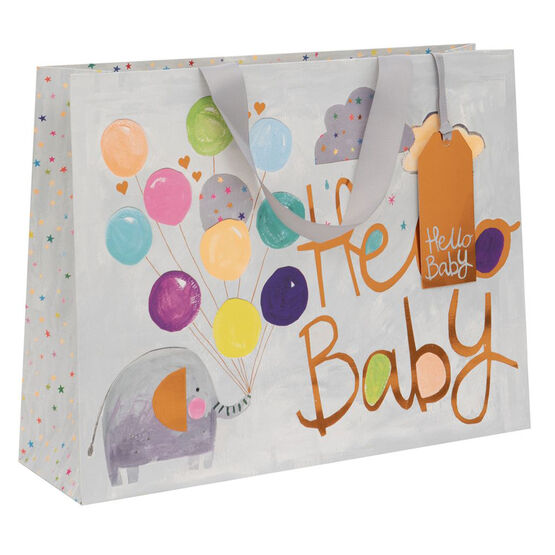 Glick - Large Landscape Gift Bag - Hello Baby
