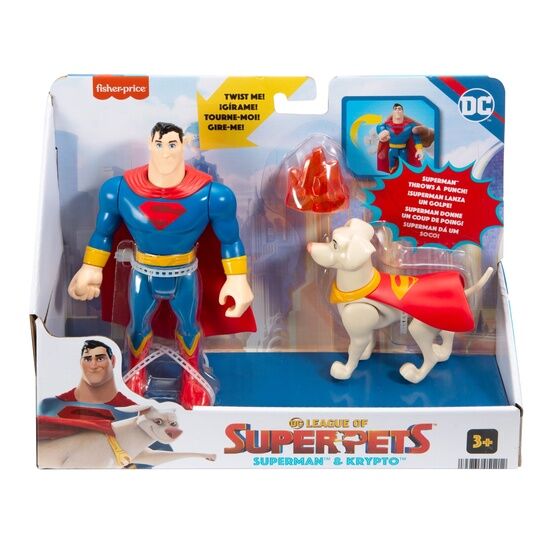 DC League of Superpets - Superman & Krypto Figures
